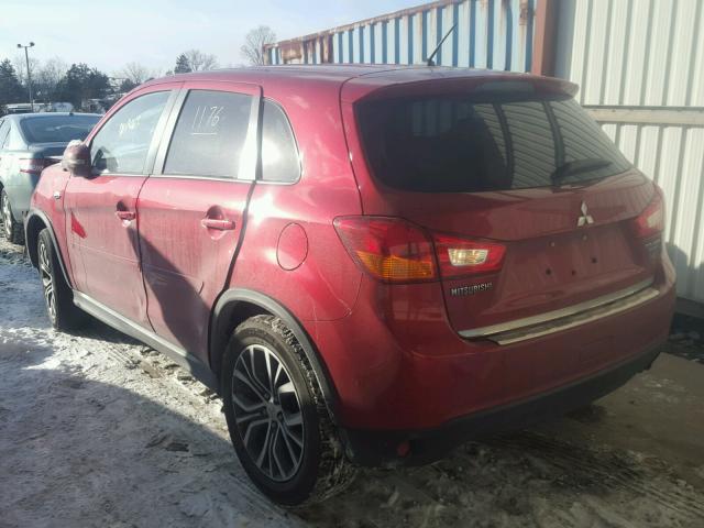 JA4AP3AW5GZ022953 - 2016 MITSUBISHI OUTLANDER RED photo 3