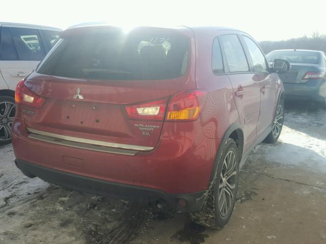 JA4AP3AW5GZ022953 - 2016 MITSUBISHI OUTLANDER RED photo 4