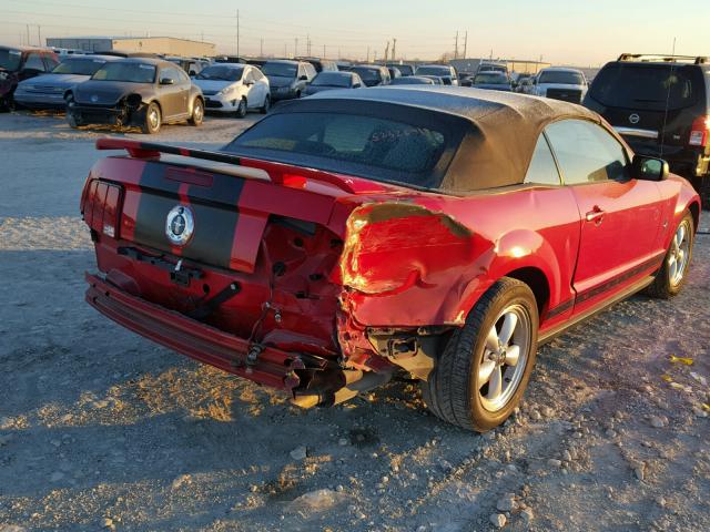 1ZVHT84N385181847 - 2008 FORD MUSTANG RED photo 4