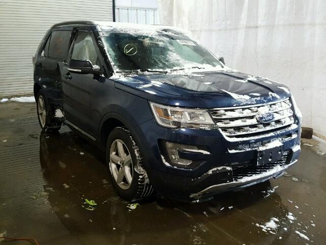 1FM5K8DH7GGC00840 - 2016 FORD EXPLORER X BLUE photo 1