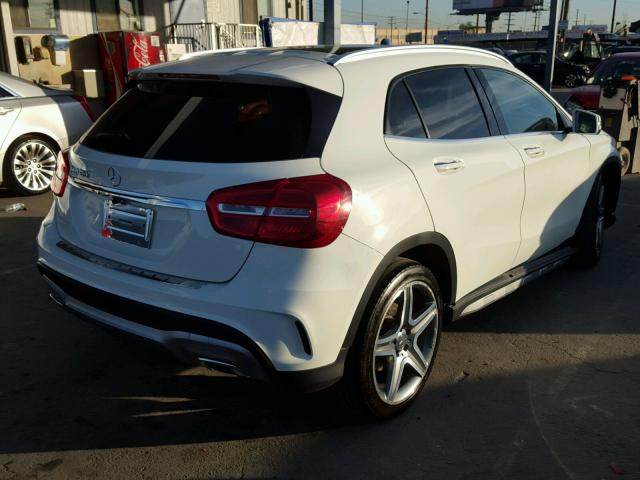 WDCTG4EB7FJ185235 - 2015 MERCEDES-BENZ GLA 250 WHITE photo 4