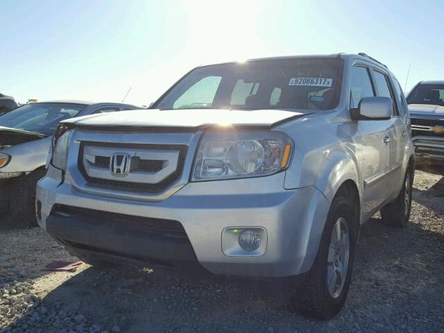 5FNYF38619B026701 - 2009 HONDA PILOT EXL SILVER photo 2