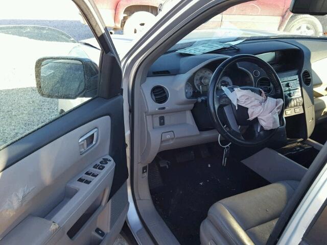 5FNYF38619B026701 - 2009 HONDA PILOT EXL SILVER photo 9