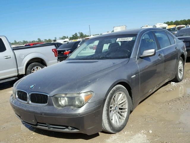 WBAGN63464DS45947 - 2004 BMW 745 LI GRAY photo 2