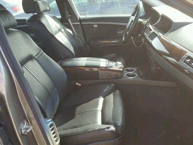 WBAGN63464DS45947 - 2004 BMW 745 LI GRAY photo 5