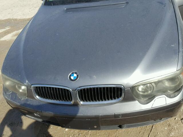 WBAGN63464DS45947 - 2004 BMW 745 LI GRAY photo 7