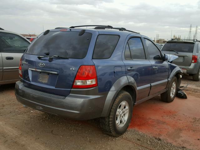 KNDJD733665532002 - 2006 KIA SORENTO EX BLUE photo 4