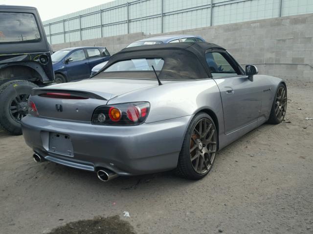 JHMAP21448S000157 - 2008 HONDA S2000 SILVER photo 4