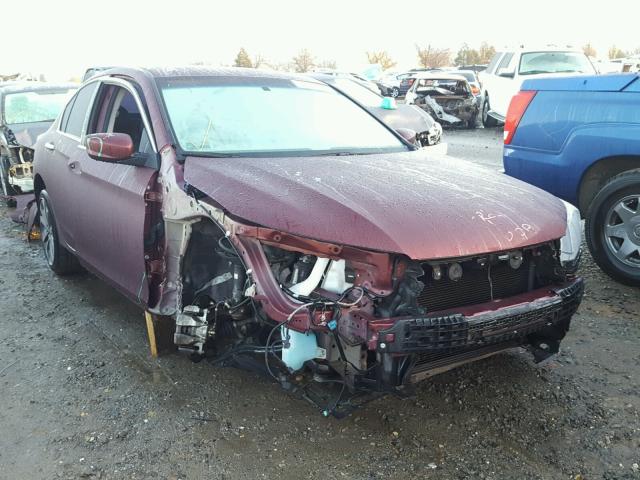 1HGCR2F55DA097215 - 2013 HONDA ACCORD SPO MAROON photo 1