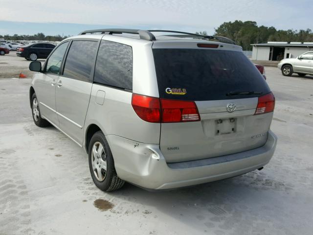 5TDZA23C15S370870 - 2005 TOYOTA SIENNA CE SILVER photo 3