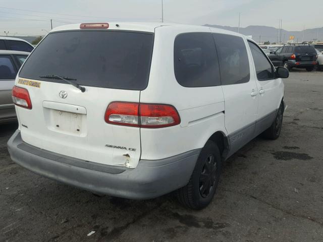 4T3ZF19C81U349820 - 2001 TOYOTA SIENNA CE WHITE photo 4