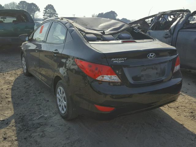 KMHCT4AE7DU424422 - 2013 HYUNDAI ACCENT GLS BLACK photo 3