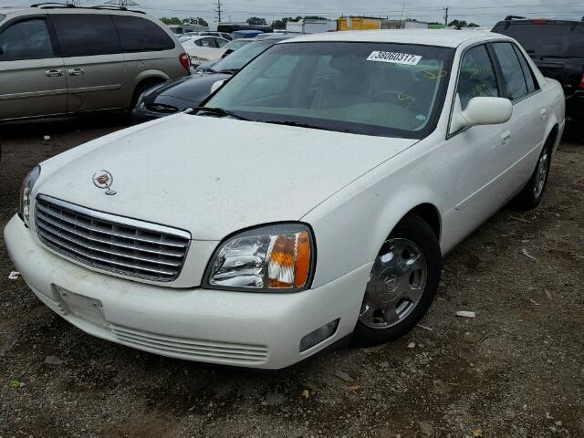 1G6KD54Y92U288139 - 2002 CADILLAC DEVILLE WHITE photo 2