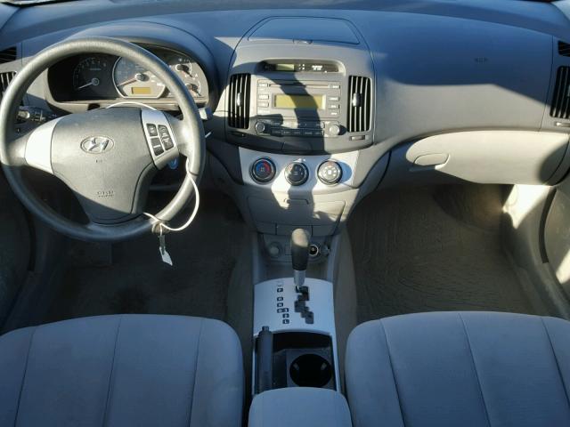 KMHDU46D47U263534 - 2007 HYUNDAI ELANTRA GL BLUE photo 9