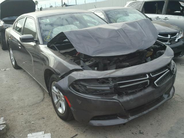 2C3CDXBG7FH897119 - 2015 DODGE CHARGER SE CHARCOAL photo 1