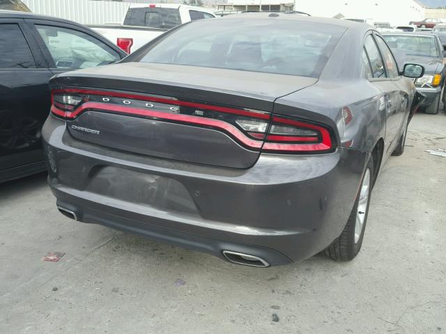 2C3CDXBG7FH897119 - 2015 DODGE CHARGER SE CHARCOAL photo 4