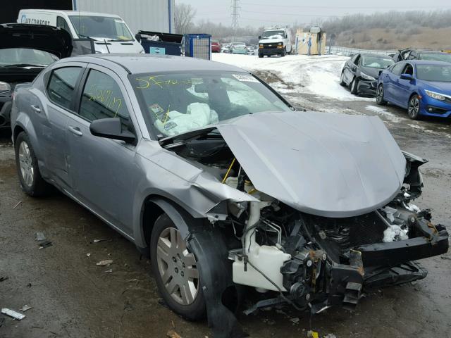 1C3CDZAB5EN174490 - 2014 DODGE AVENGER SE GRAY photo 1