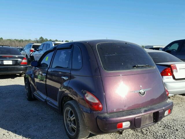 3C4FY48B34T255007 - 2004 CHRYSLER PT CRUISER PURPLE photo 3