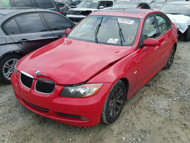 WBAVB17546NK35677 - 2006 BMW 325 I AUTO RED photo 2