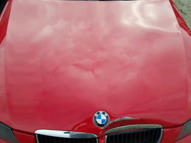 WBAVB17546NK35677 - 2006 BMW 325 I AUTO RED photo 7