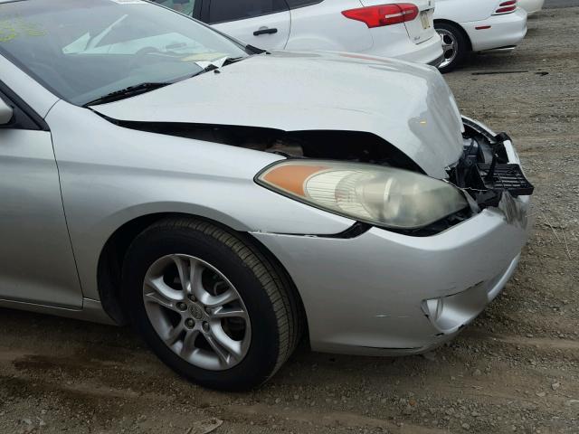 4T1CE38P46U649136 - 2006 TOYOTA CAMRY SOLA SILVER photo 9