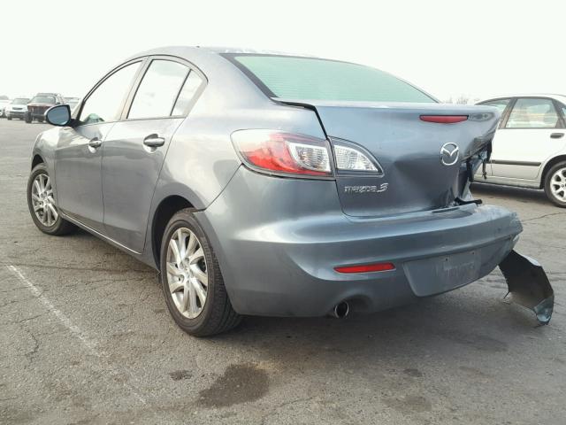 JM1BL1V88C1685805 - 2012 MAZDA 3 I GRAY photo 3