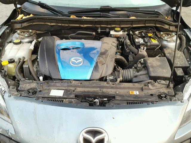 JM1BL1V88C1685805 - 2012 MAZDA 3 I GRAY photo 7