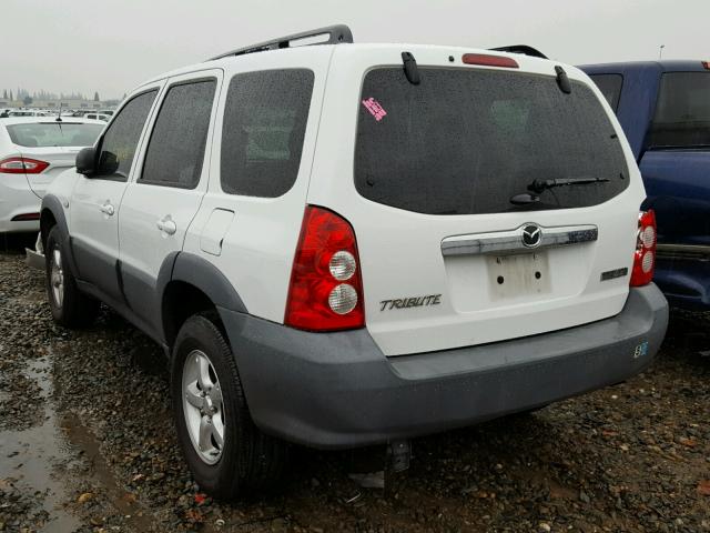 4F2YZ02Z86KM30618 - 2006 MAZDA TRIBUTE I WHITE photo 3