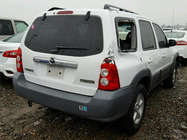 4F2YZ02Z86KM30618 - 2006 MAZDA TRIBUTE I WHITE photo 4