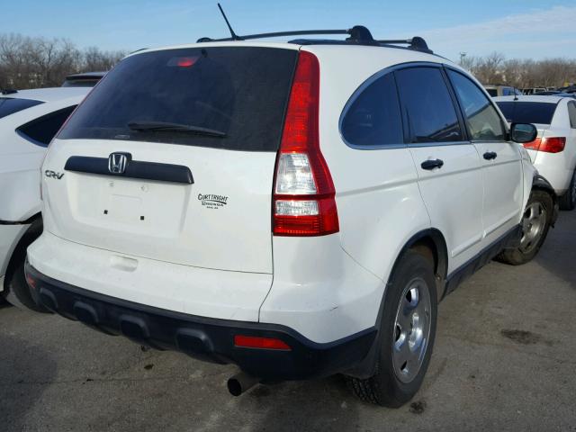 JHLRE48398C044994 - 2008 HONDA CR-V LX WHITE photo 4