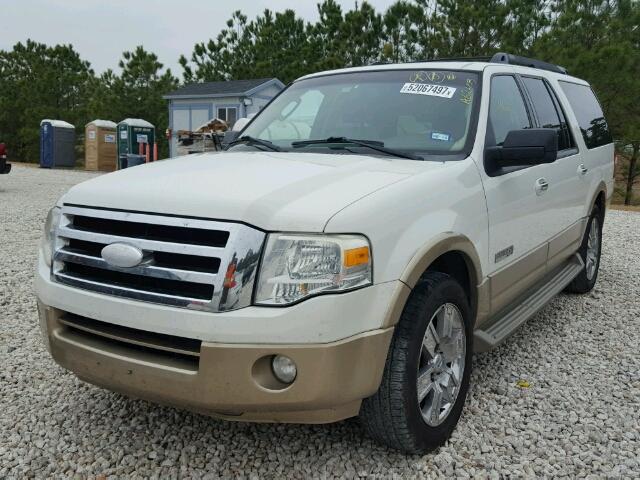 1FMFK17568LA62603 - 2008 FORD EXPEDITION WHITE photo 2