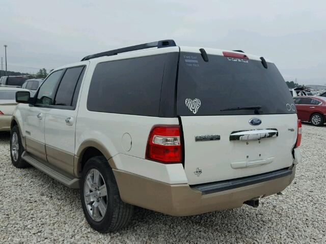 1FMFK17568LA62603 - 2008 FORD EXPEDITION WHITE photo 3