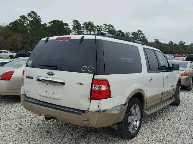 1FMFK17568LA62603 - 2008 FORD EXPEDITION WHITE photo 4