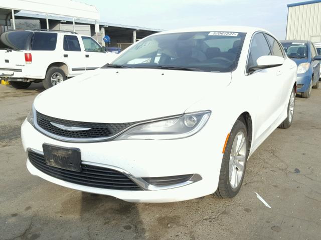 1C3CCCAB6FN574883 - 2015 CHRYSLER 200 LIMITE WHITE photo 2