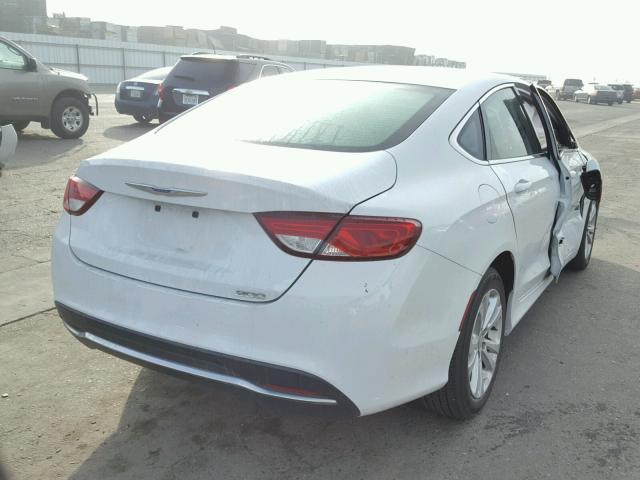 1C3CCCAB6FN574883 - 2015 CHRYSLER 200 LIMITE WHITE photo 4