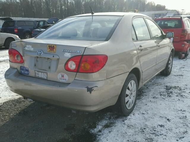 2T1BR32E44C311547 - 2004 TOYOTA COROLLA CE GOLD photo 4