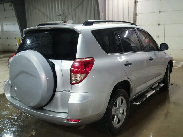 JTMBD33V775082117 - 2007 TOYOTA RAV4 SILVER photo 4