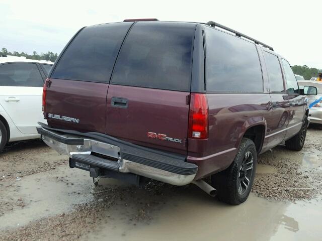 3GKEC16R9VG501548 - 1997 GMC SUBURBAN C MAROON photo 4