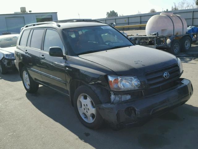 JTEDP21A560098091 - 2006 TOYOTA HIGHLANDER BLACK photo 1