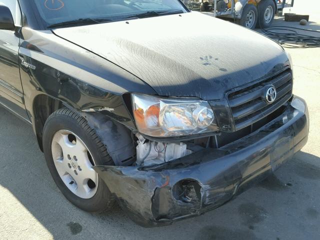 JTEDP21A560098091 - 2006 TOYOTA HIGHLANDER BLACK photo 9