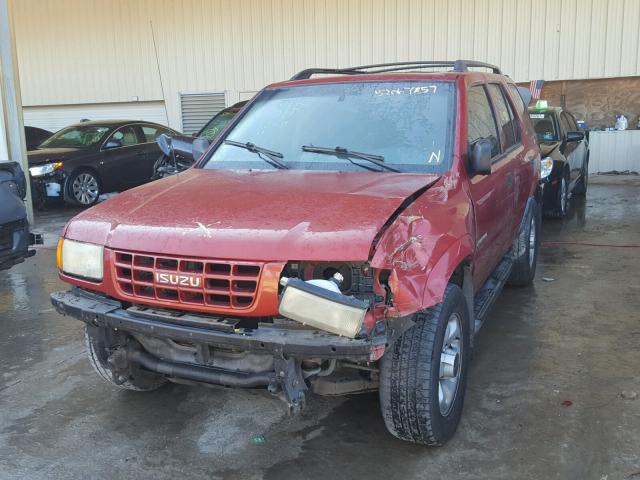 4S2CK58WXX4308765 - 1999 ISUZU RODEO S RED photo 2