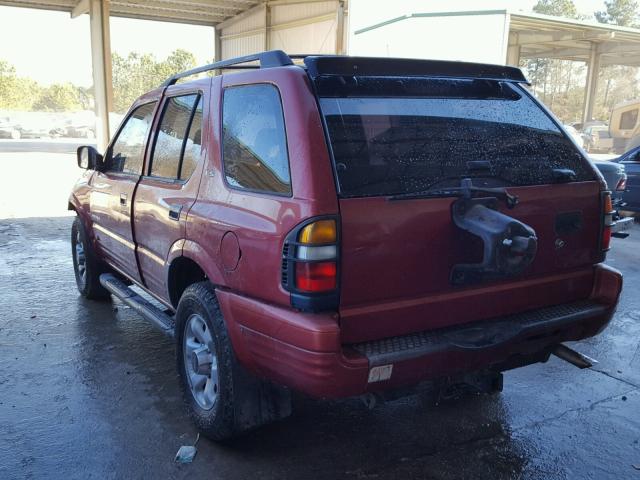 4S2CK58WXX4308765 - 1999 ISUZU RODEO S RED photo 3