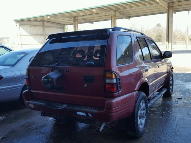 4S2CK58WXX4308765 - 1999 ISUZU RODEO S RED photo 4