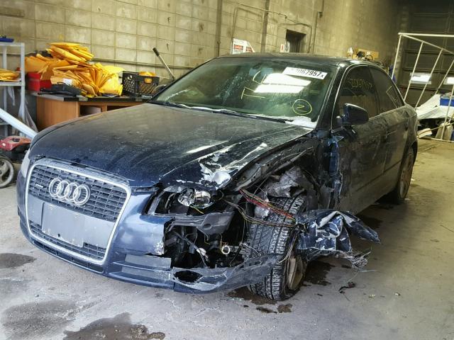 WAUDH78EX6A230468 - 2006 AUDI A4 3.2 QUA BLUE photo 2