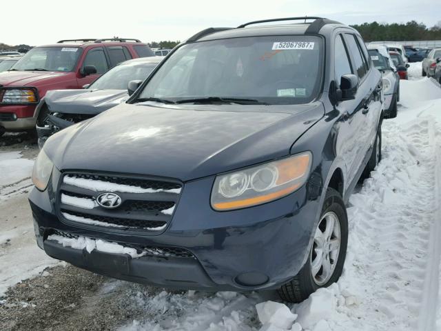 5NMSG13D58H219329 - 2008 HYUNDAI SANTA FE G BLUE photo 2