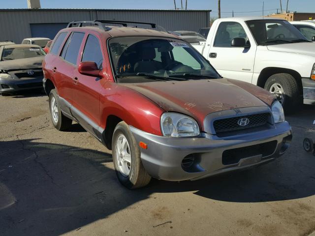 KM8SB12B34U720250 - 2004 HYUNDAI SANTA FE G RED photo 1