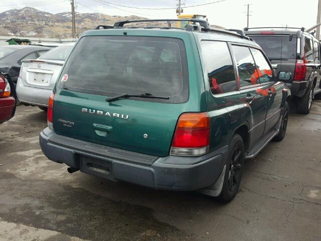 JF1SF6359XH717242 - 1999 SUBARU FORESTER L GREEN photo 4