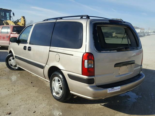 1GNDX03EX1D157380 - 2001 CHEVROLET VENTURE GOLD photo 3