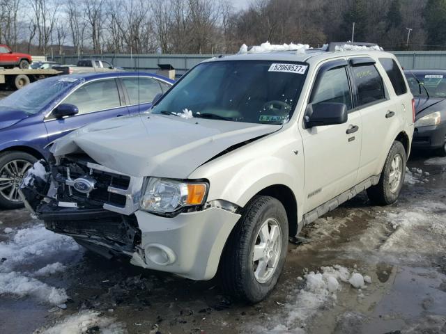 1FMCU93188KD56833 - 2008 FORD ESCAPE XLT WHITE photo 2