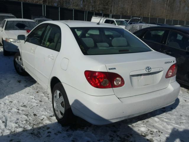 2T1BR30E76C689111 - 2006 TOYOTA COROLLA CE WHITE photo 3